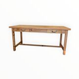 Table de ferme piétement entretoise
