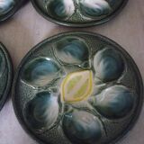 6 Saint Clément oyster plates 4589