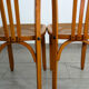 Pair of stella caned bistro chairs, 1930s
