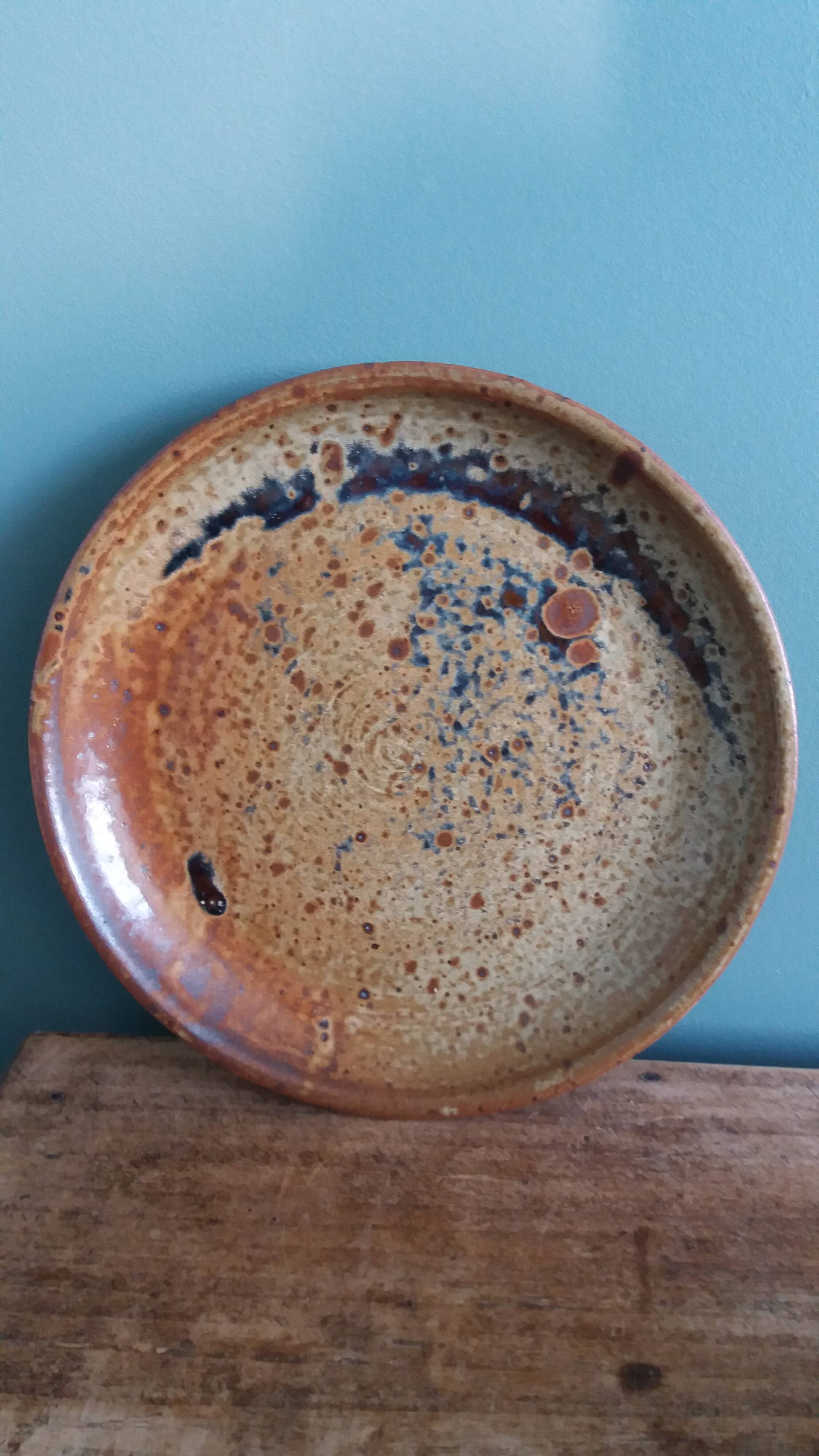 Jean-Pierre Prud’homme stoneware butter dish from Puisaye