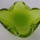 Green Sommerso Murano Glass Ashtray, Italy, 1960s