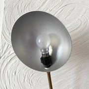 Articulated desk lamp, 1960s, burgundy and gold