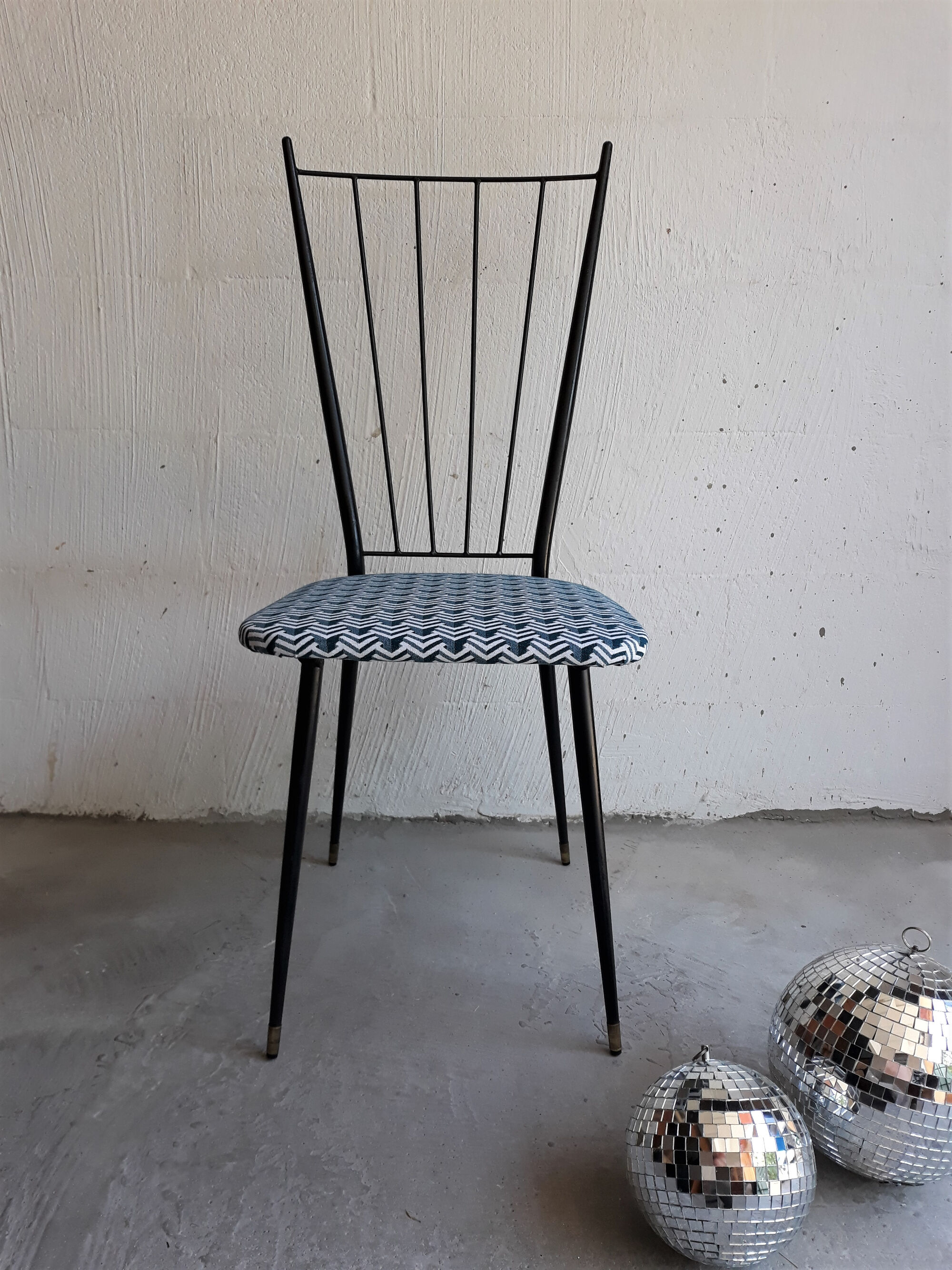 Suite de 4 chaises 1950 design Colette Gueden