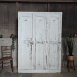 Weathered wooden locker
