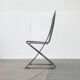Vintage German lounge chair Kreuzschwinger by Till Behrens for Meyer Stahlmöbel, 1980s.