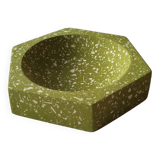 La rosca - hexagonal terrazzo tray - green
