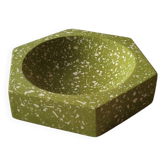 La rosca - hexagonal terrazzo tray - green