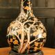 Pied de lampe fleurs de cerisier en porcelaine japonaise, années 50
