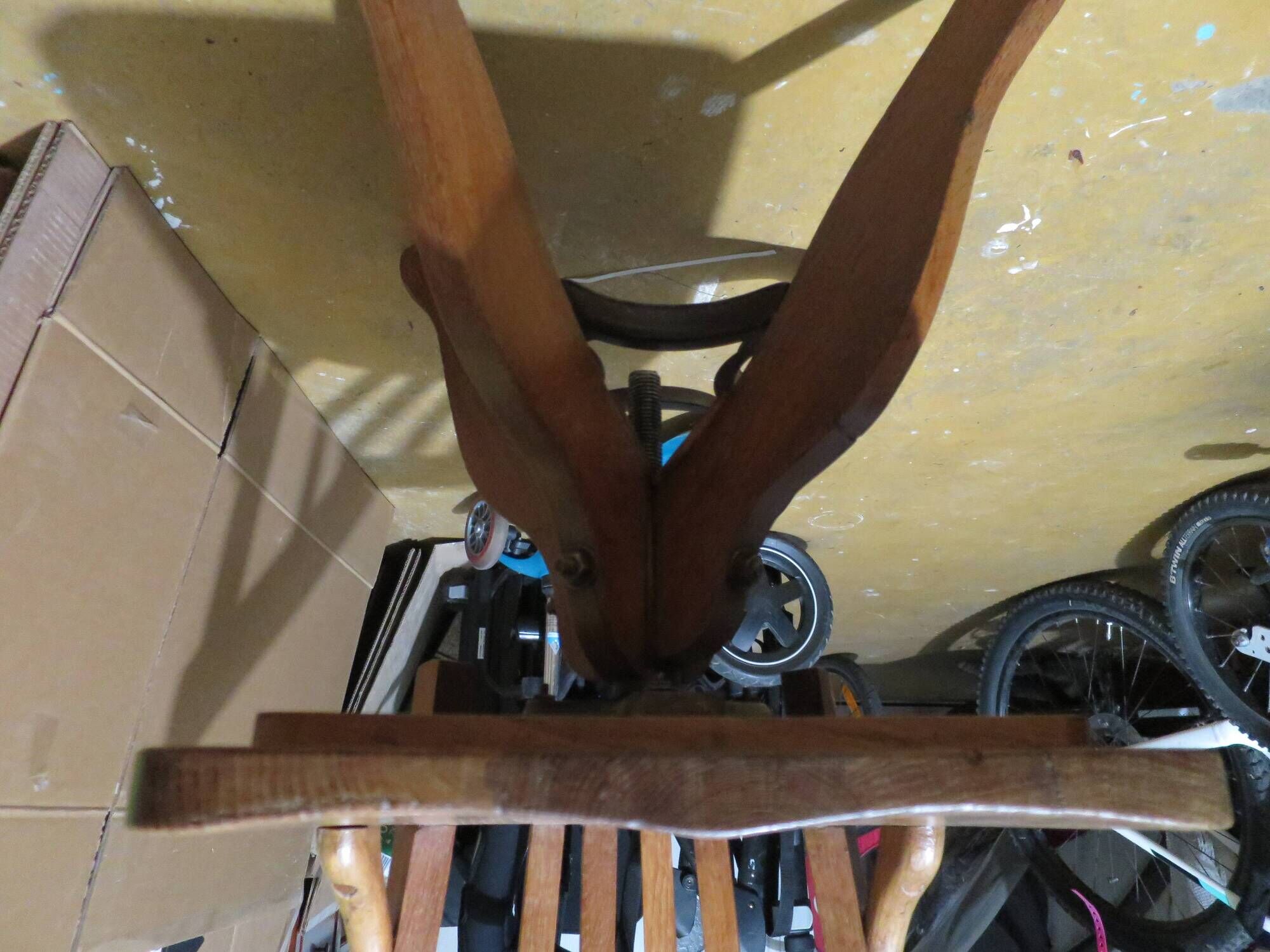 Rare American office chair - wooden - swivel - 50s/60s - child
