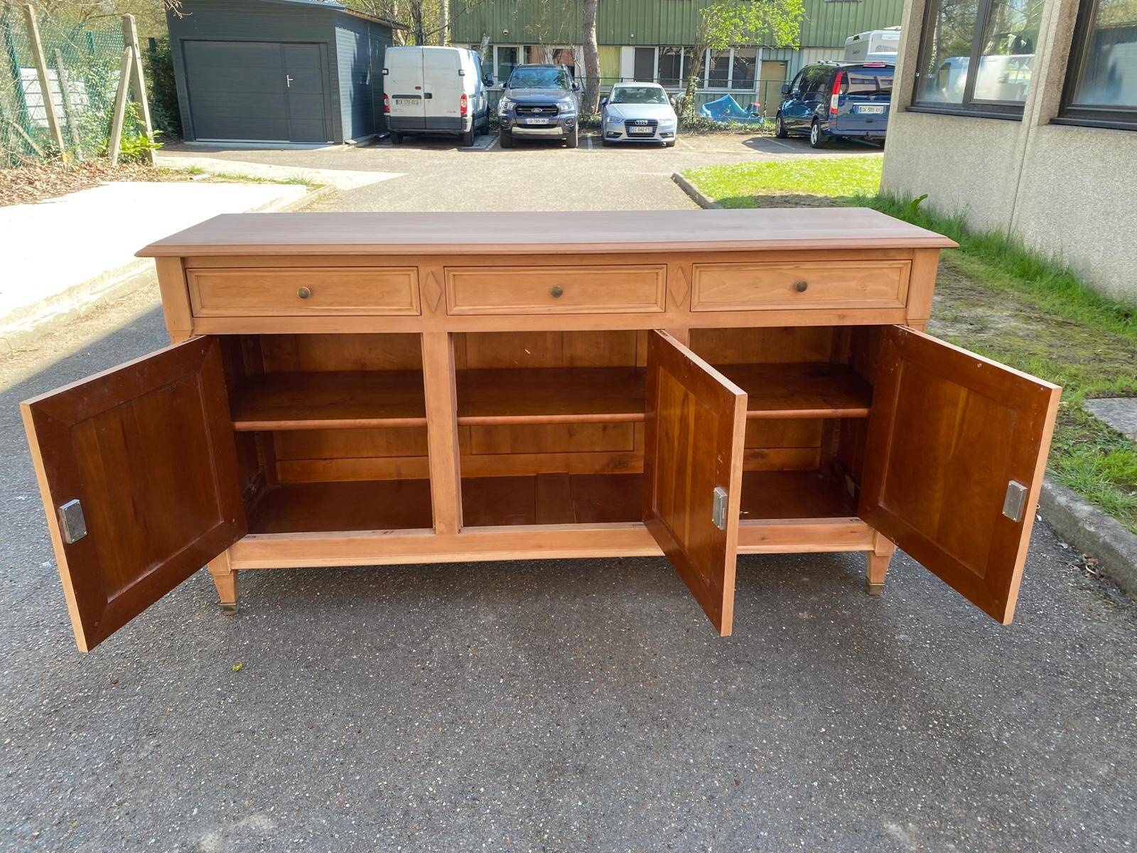 Louis XVI Imperial Sideboard in Solid Oak 190cm