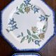 Set of 6 antique octagonal plates Longwy – Old Longwy