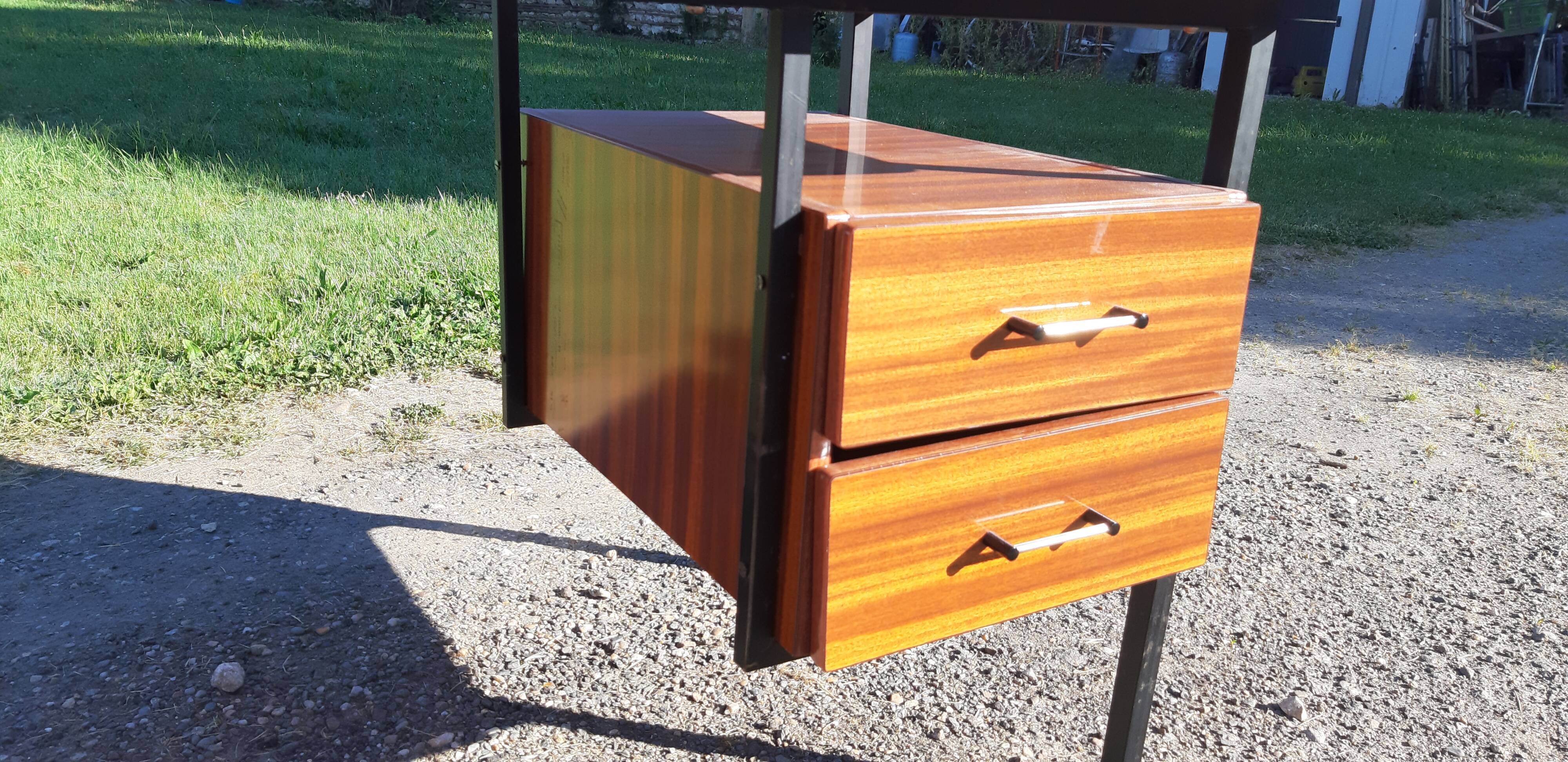 Vintage office of the 60s metal and formica