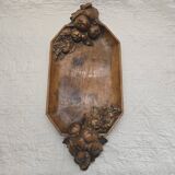 Plateau en bois sculpté fait main