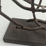 Coral-shaped metal candlestick