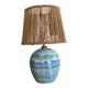 Ceramic lamp signed vintage
