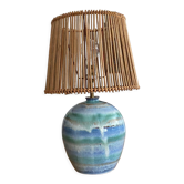 Ceramic lamp signed vintage