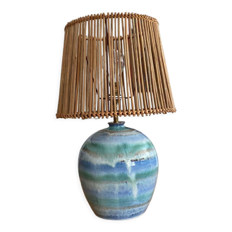 Ceramic lamp signed vintage