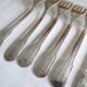 12 dessert forks, silver metal