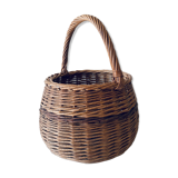 Large round wicker basket