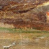 Peinture huile sur toile paysage style xviiie siecle italie