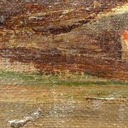 Peinture huile sur toile paysage style xviiie siecle italie