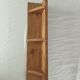 Handcrafted wall shelf in solid fir.