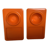 Paire de coquetiers orange koziol Michael Neubauer