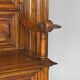 Large Neo-Gothic walnut entrance cloakroom carved by A. Hugnet