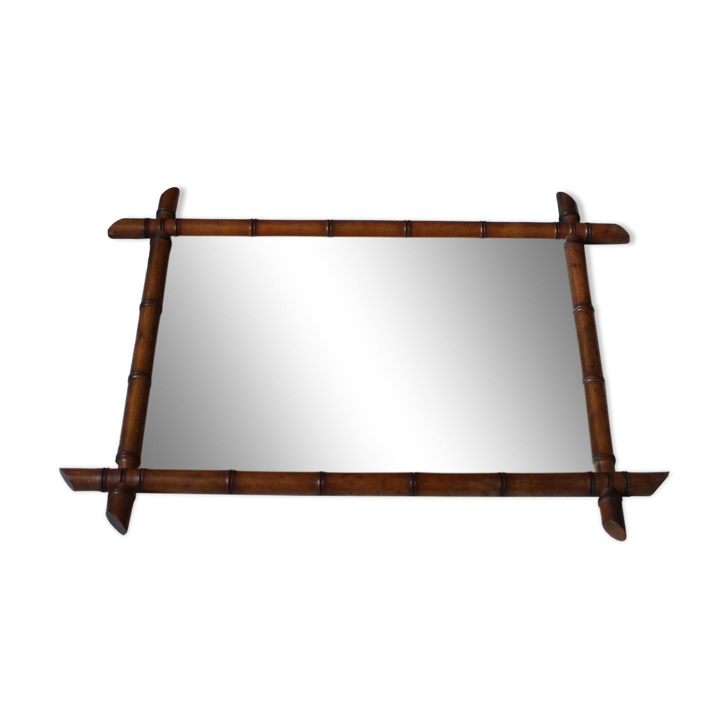 Bamboo mirror 78 x 60 from the 1920s/1930s