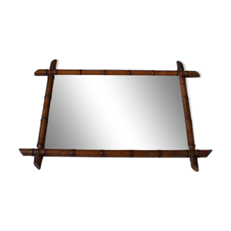 Bamboo mirror 78 x 60 from the 1920s/1930s