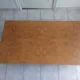 Wooden table with burl by Jean Claude Mahey