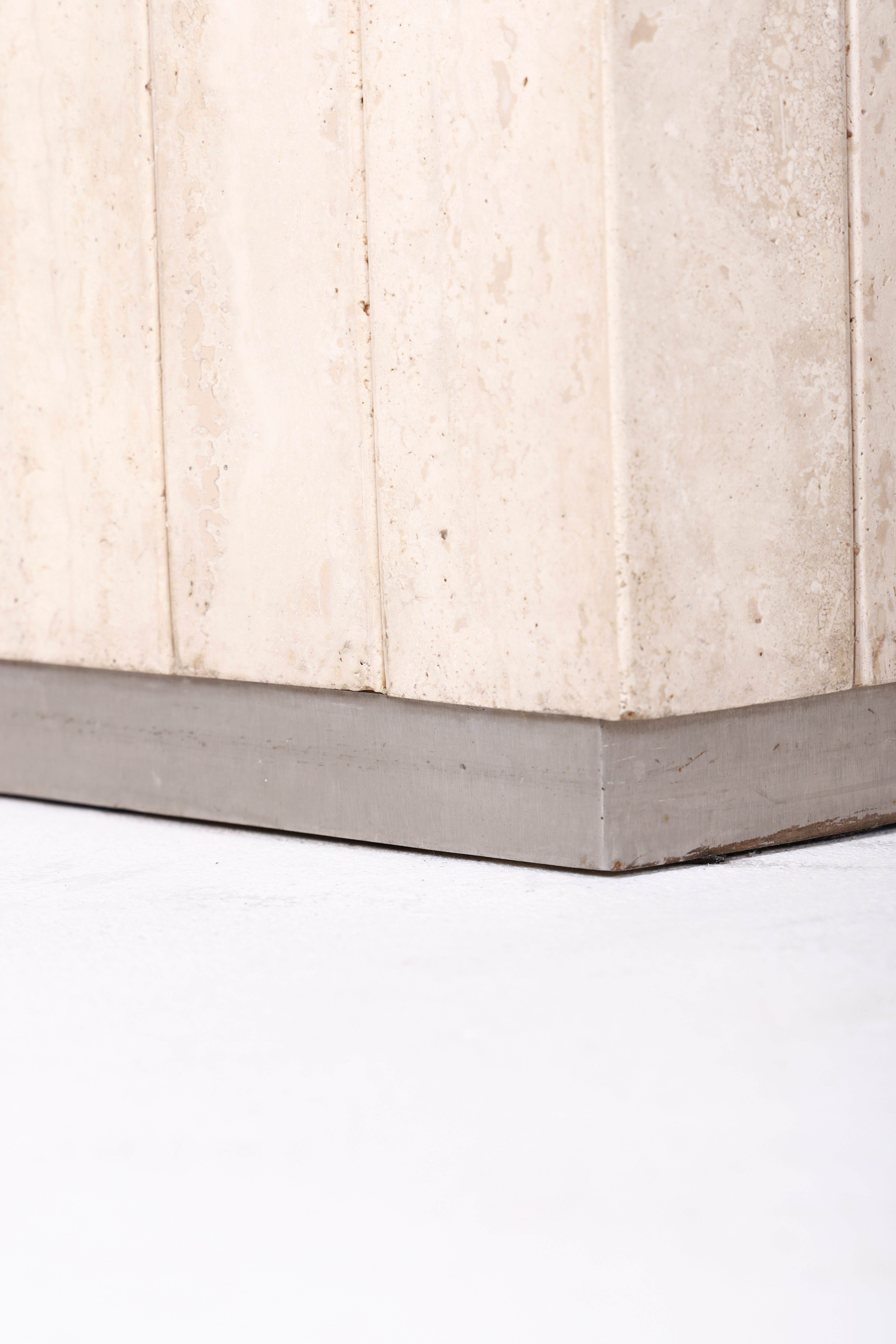 Travertine dining table, 1970s