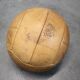 Vintage brown leather medicine balloon, Czechoslovakia, 1930s