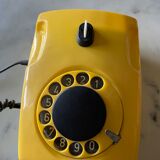 Yellow vintage phone