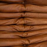 Togo chaise lounge in pine leather by Michel Ducaroy for Ligne Roset, 1974