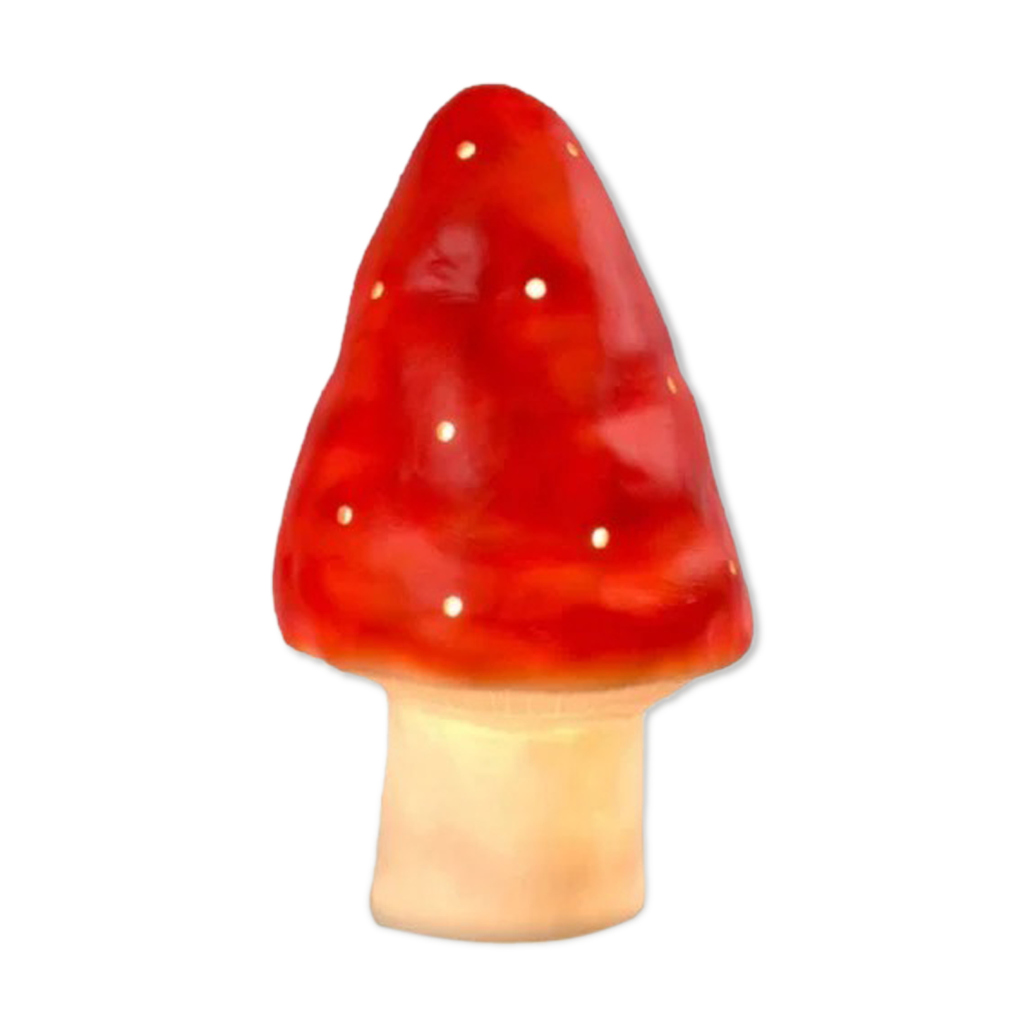 Vintage mushroom lamp, 1970s glass vintage light, made in Germany by Heico