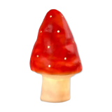 Vintage mushroom lamp, 1970s glass vintage light, made in Germany by Heico