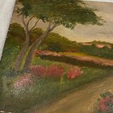 Painting on wood to be restored