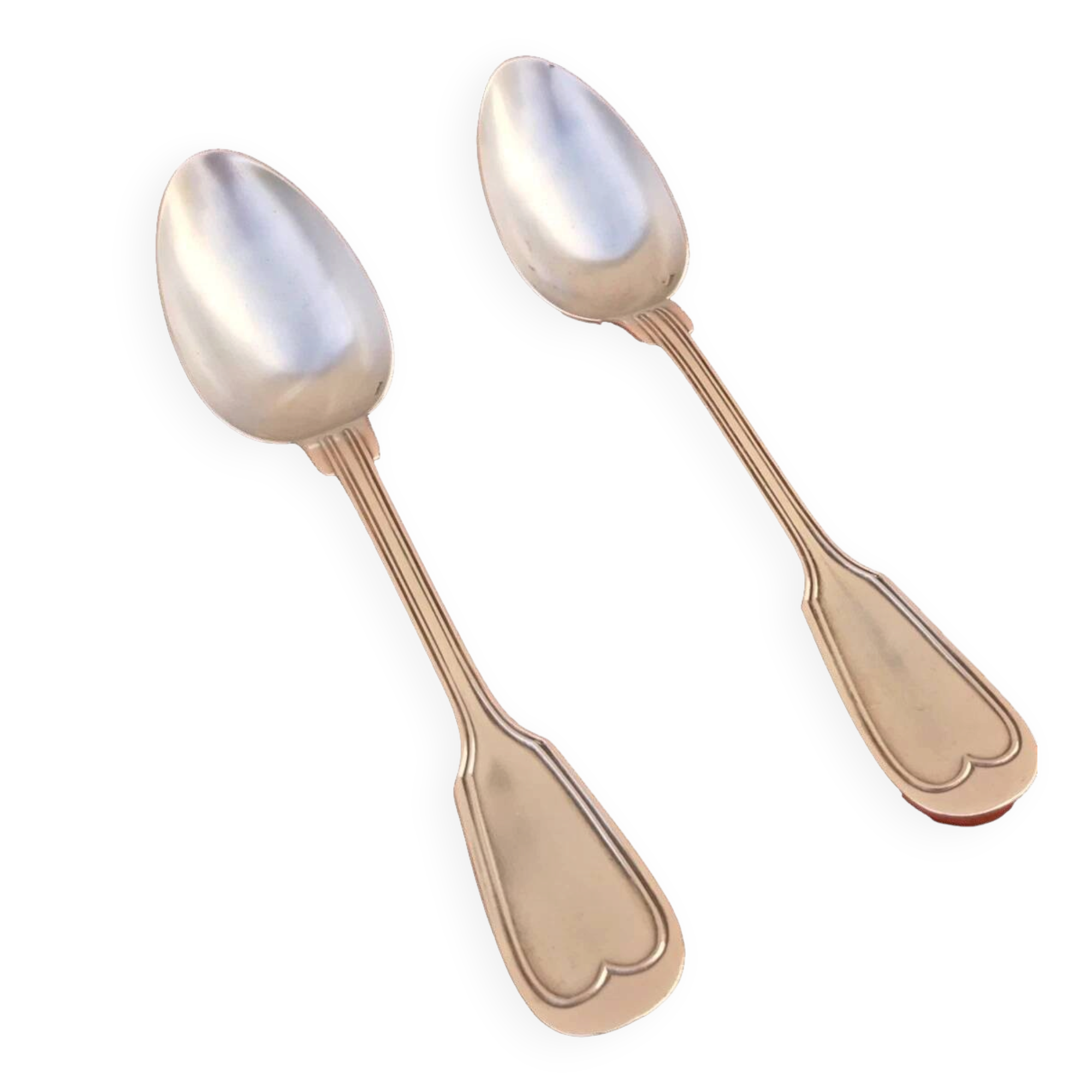 2 old table (soup) spoons, known as filigree or Chinon model.