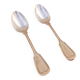 2 old table (soup) spoons, known as filigree or Chinon model.