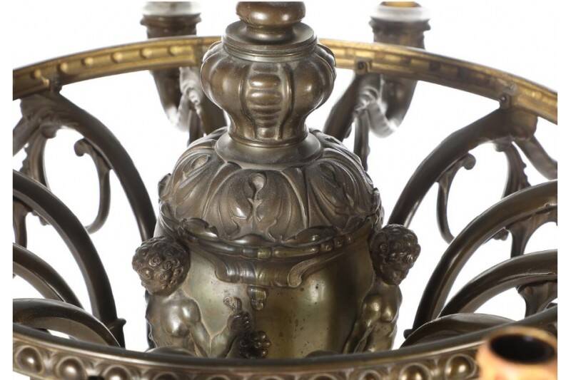 Twelve-arm chandelier, Northern Europe, circa 1900.