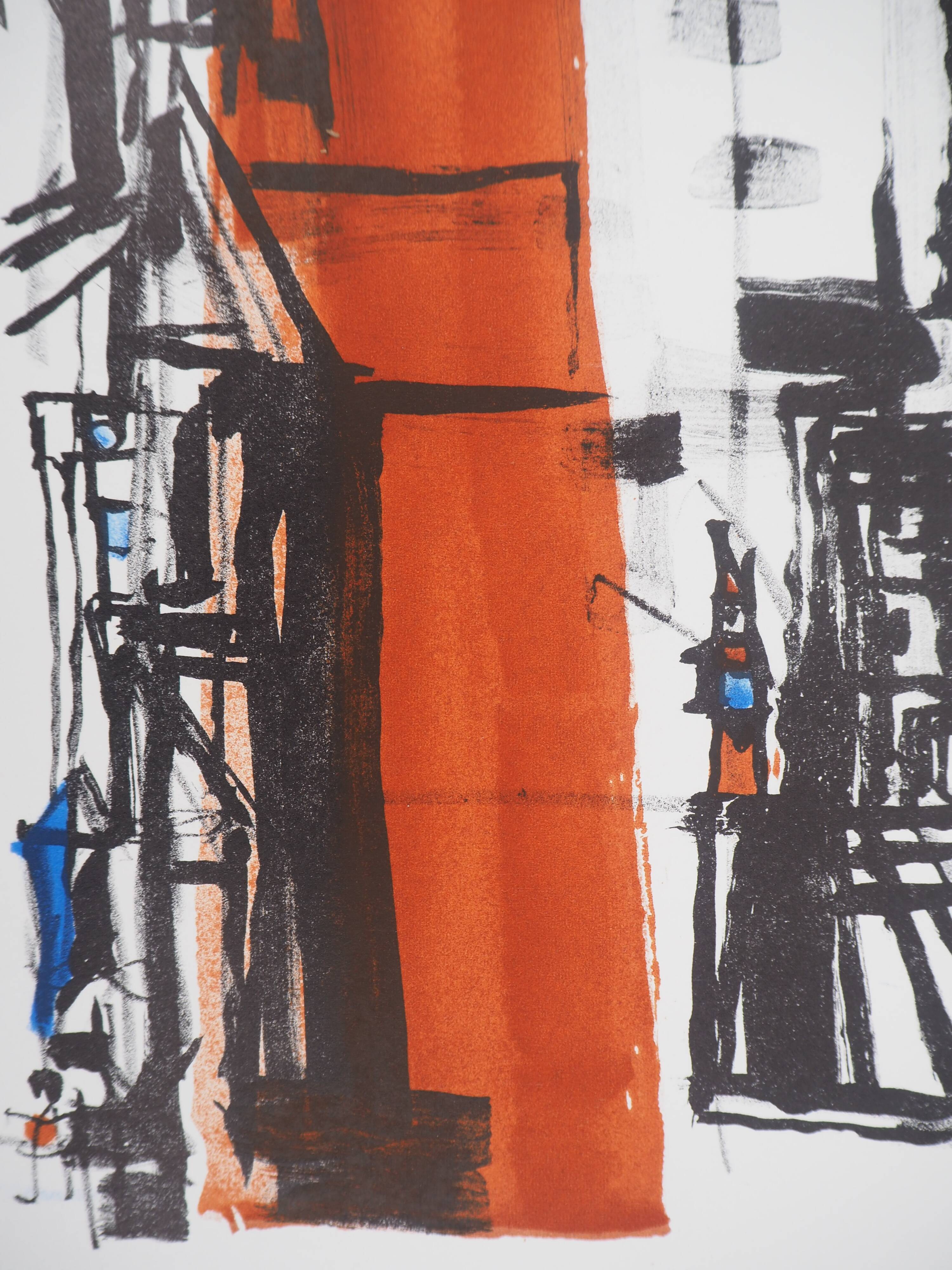 Maria helena vieira da silva: arrival in town - original lithograph