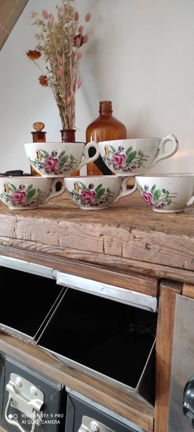 Coffee cup set, Lunéville