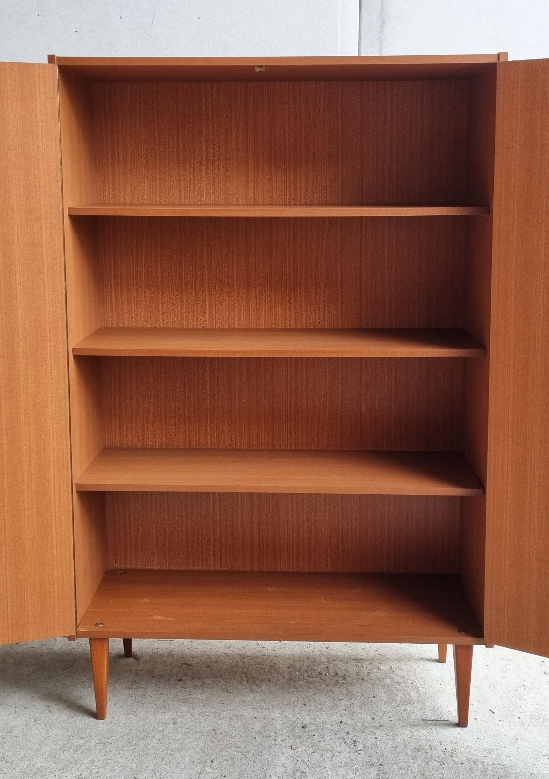 Shelf cabinet, linen, bookcase, 60s