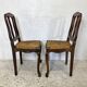 Paire de chaises paillées 1900