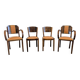 Pair of bridge armchairs and matching chairs – Art Deco style 1950