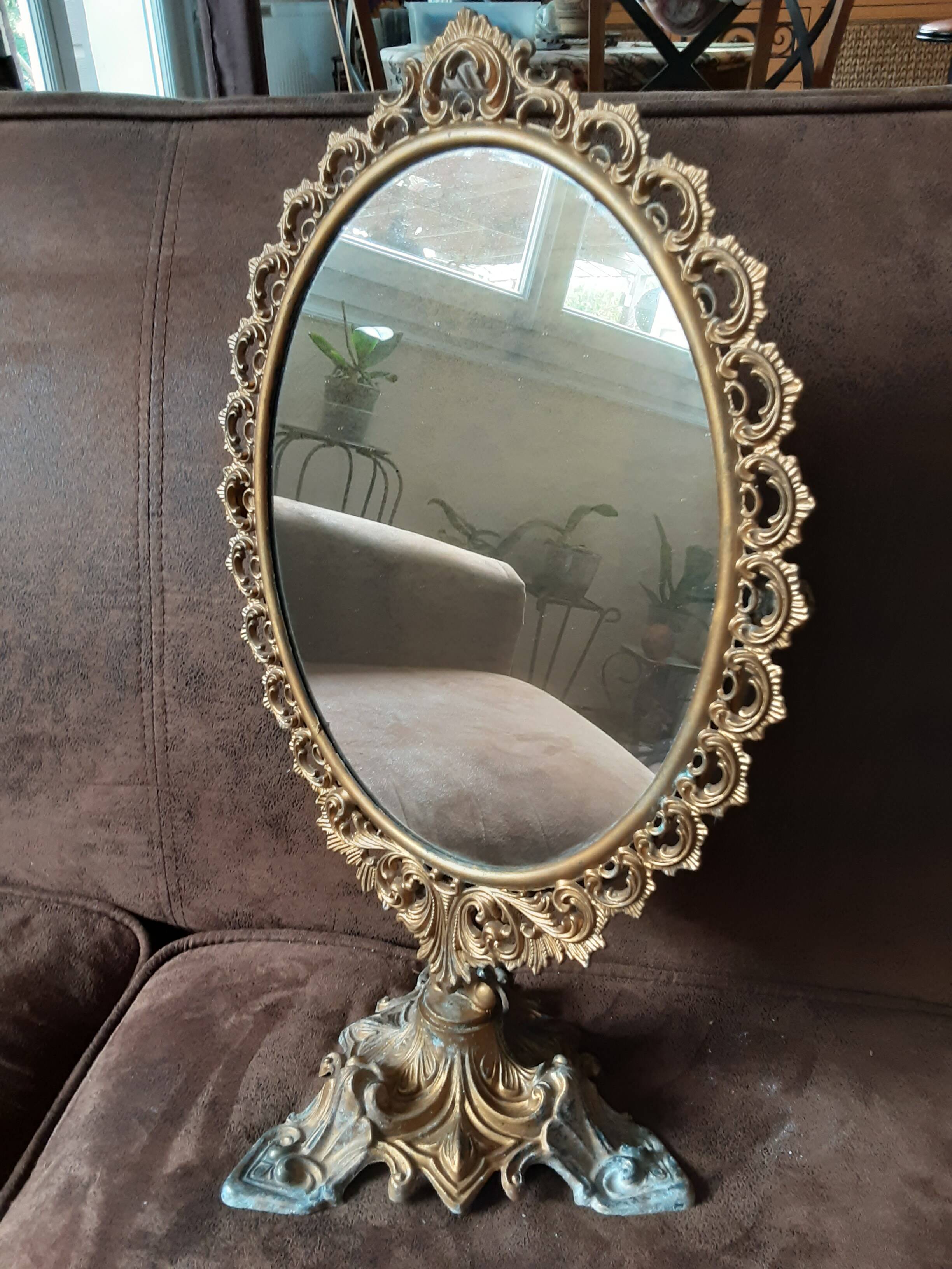 Miroir laiton ancien