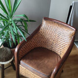 Rattan armchairs