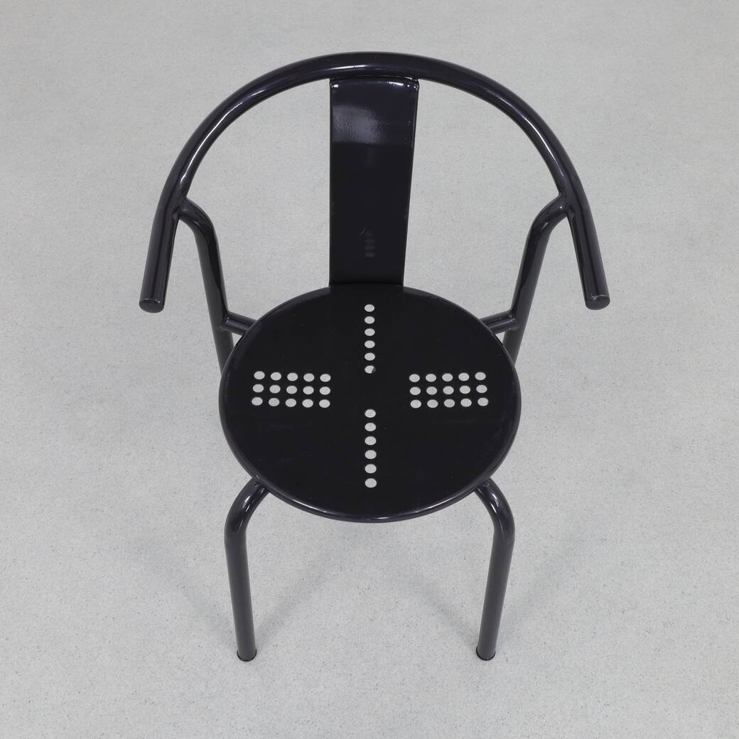 6x Postmodern Dining Chair “Maxmo” by Ikea, 1980s