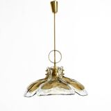 Beautiful 1960s J.T. Kalmar Franken heavy Murano glass floral ceiling lamp